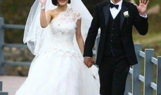 谢娜和张杰的结婚照